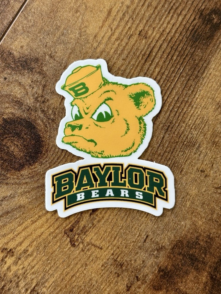 Baylor Bears University Vintage Tailgate Sticker