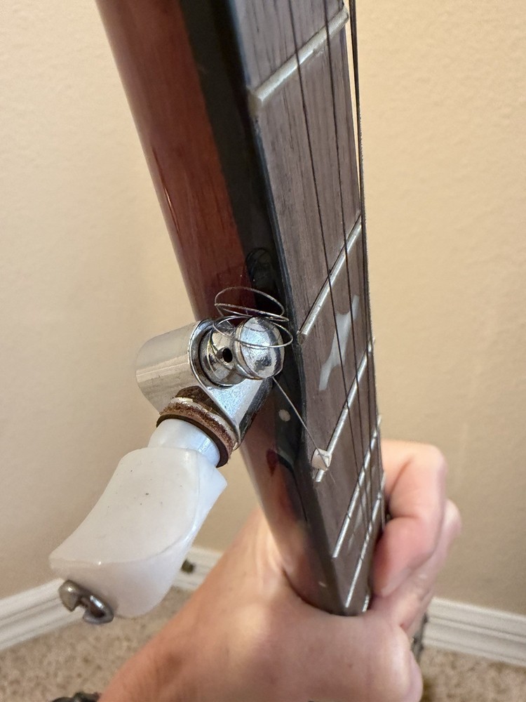 Mitchell MBJ200 Mahogany 5 String Banjo + Crossrock Bag + Strings Bundle READ