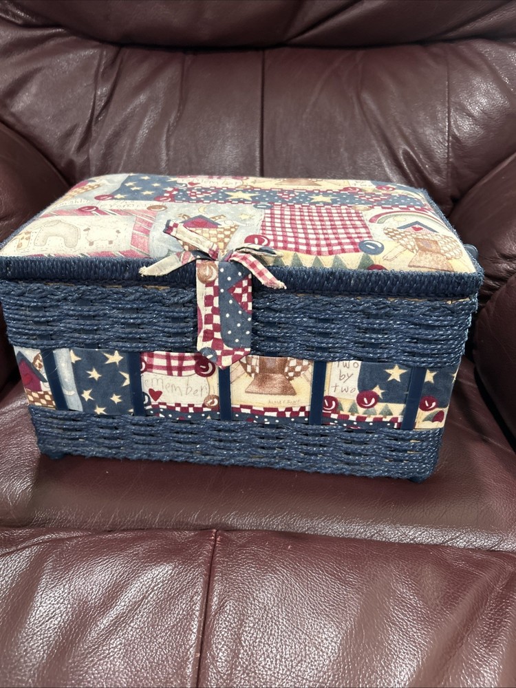 Vintage Sewing Basket Noah’s Ark