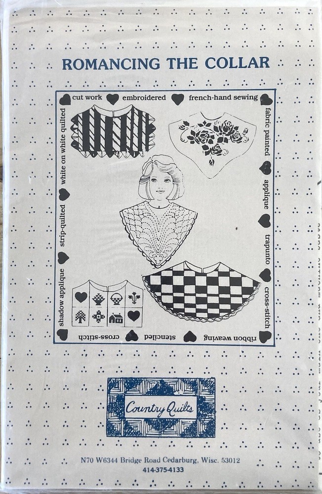 Romancing the Collar Pattern by Country Quilts Uncut