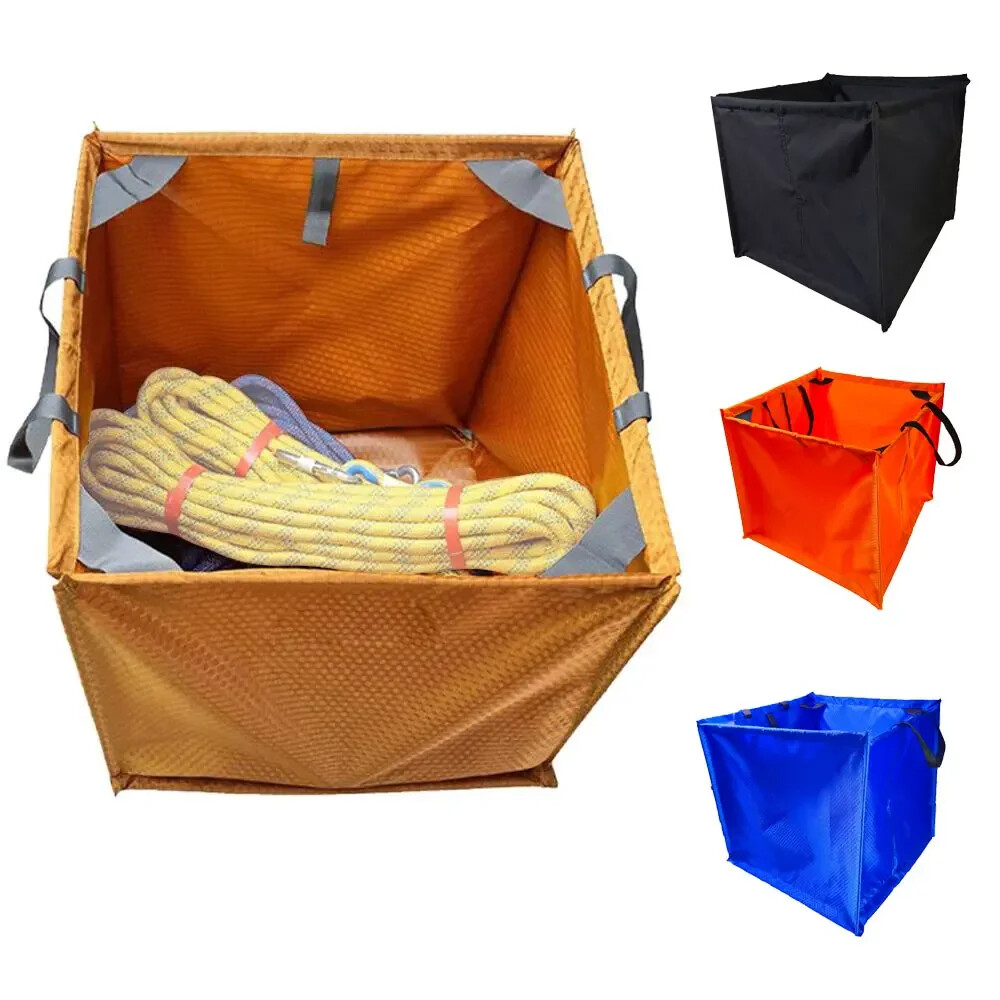 Nylon Folding Cube Rock Climbing Arborist Throw Line Rope Foldable Storage Bag