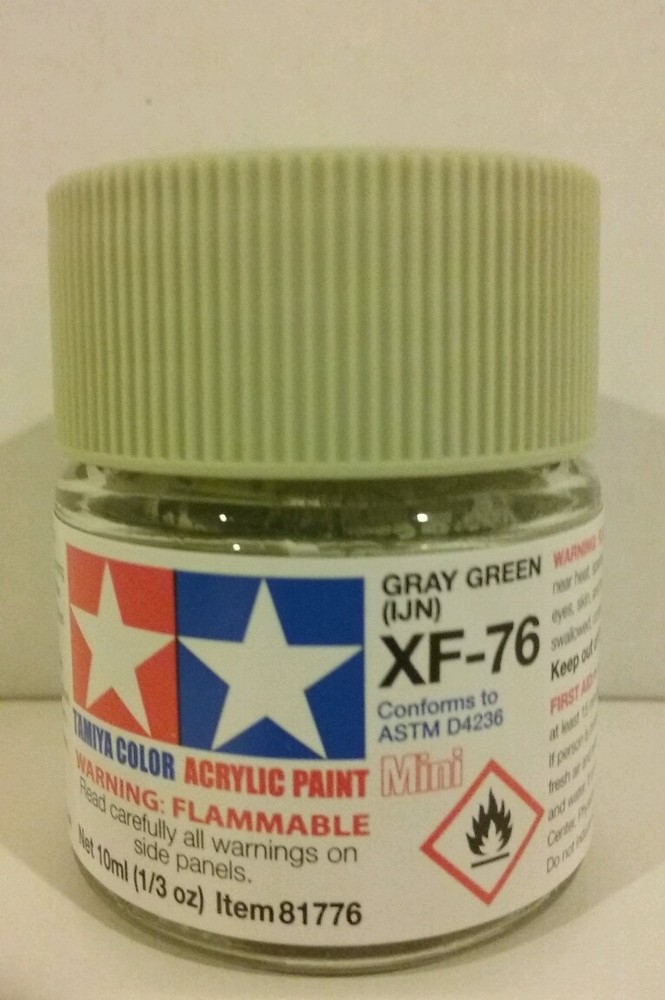 Tamiya acrylic paint XF-76 Grey green  (IJN) 10ml Mini