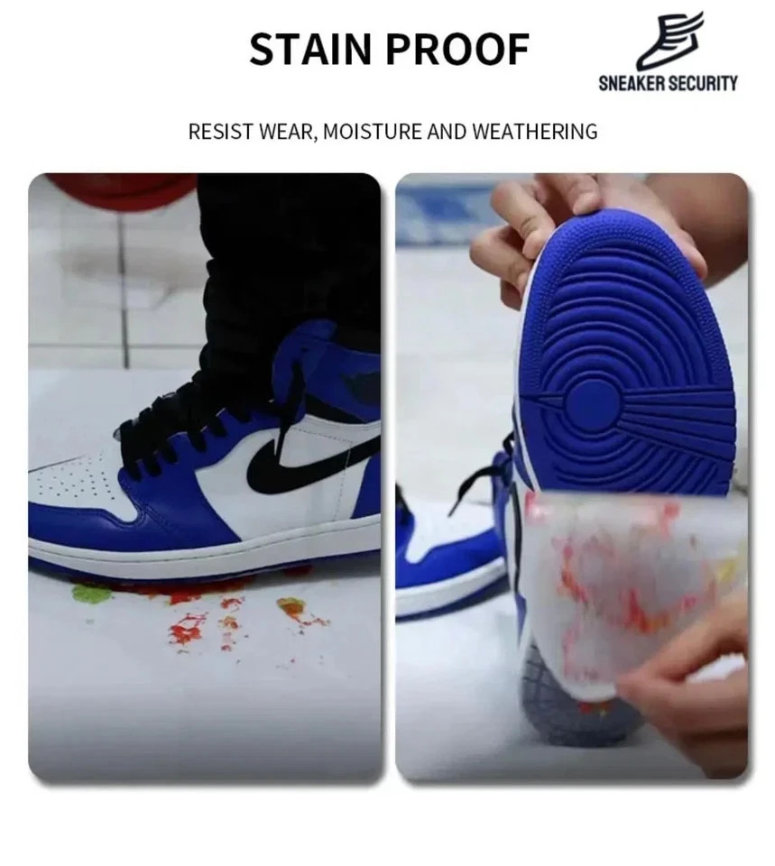 4 Pack - Premium Quality Sole Protector Shoe Crease Protector, Clear Self-Adh...