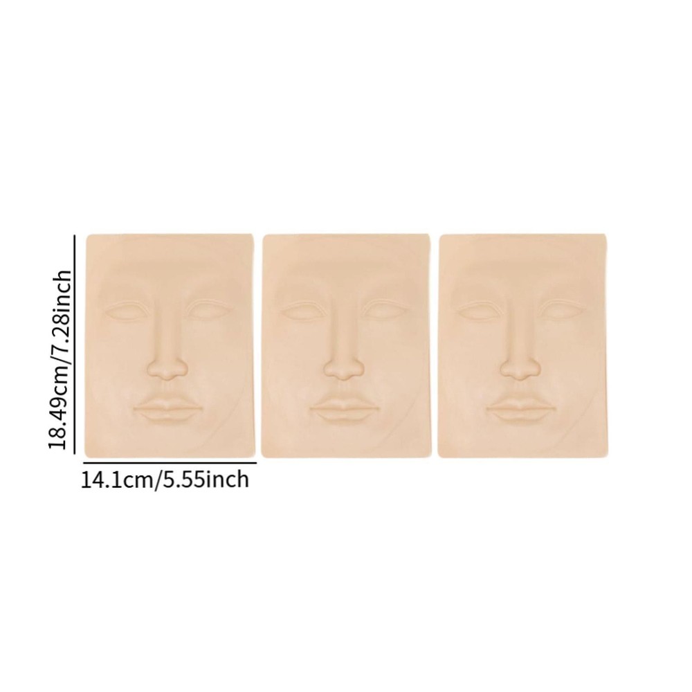 3 Pieces Makeup Practice Skin Practice Face Permanent Makeup