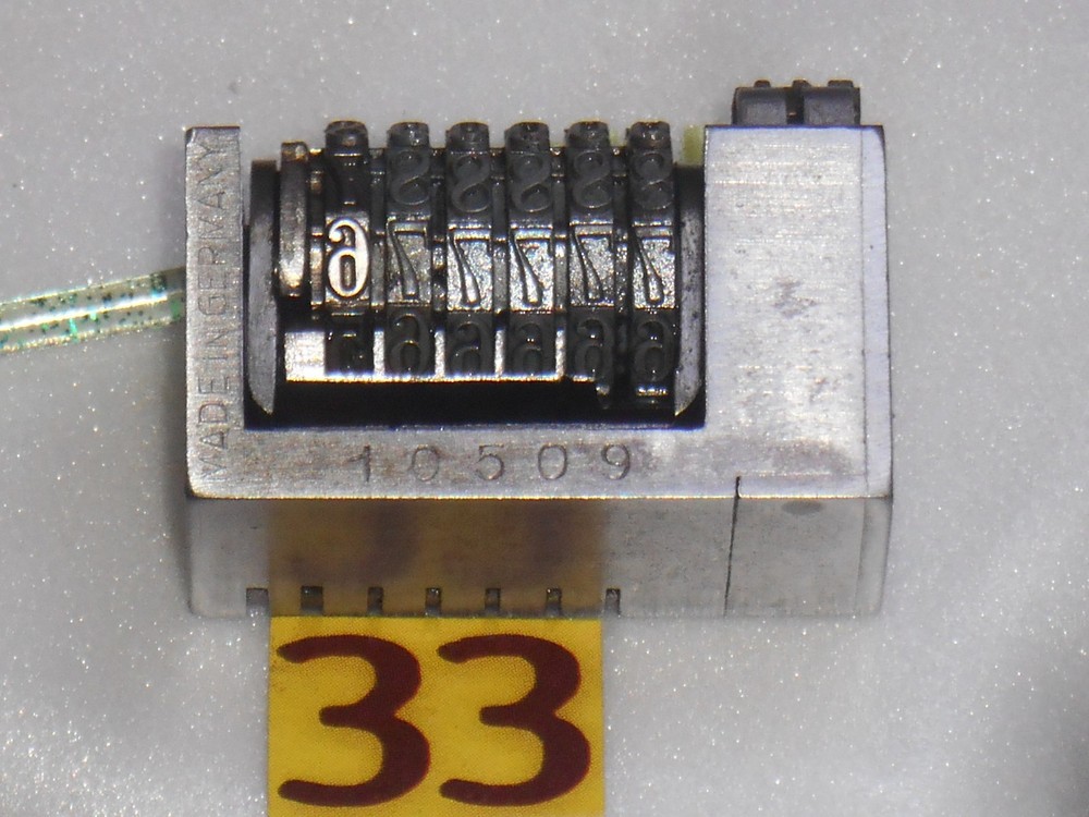 AMOS | letterpress Reverse numbering machine | 33