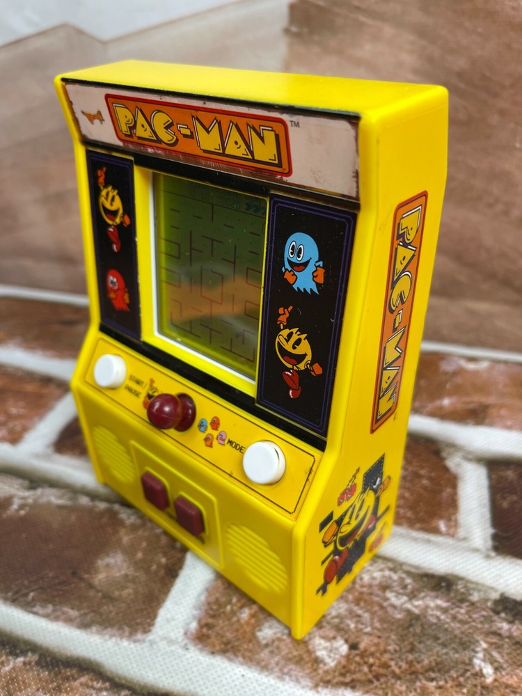 Pac-Man Mini Arcade Game Handheld Machine Basic Fun Portable Battery Operated