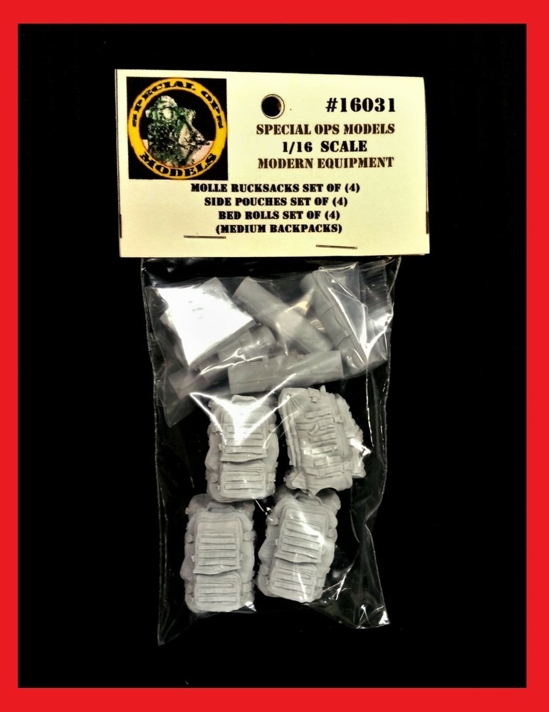 1/16 scale Modern Molle Rucksacks (BACKPACKS) Assault Backpack style #B