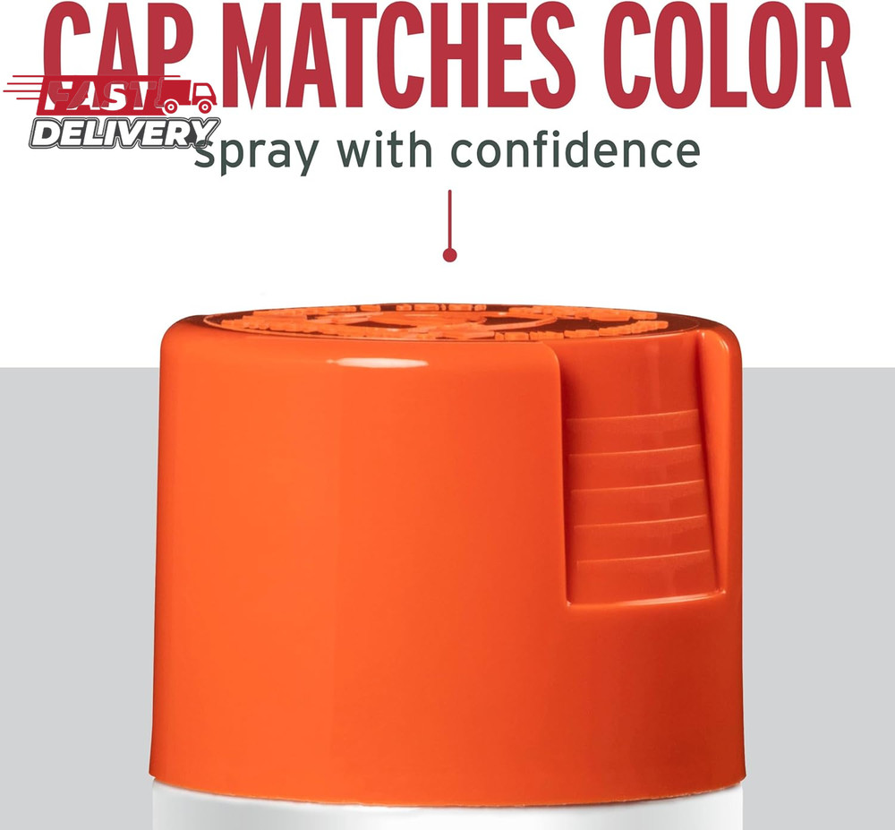 Rust-Oleum 214084 Stops Rust Spray Paint, 12 Oz, Gloss Orange