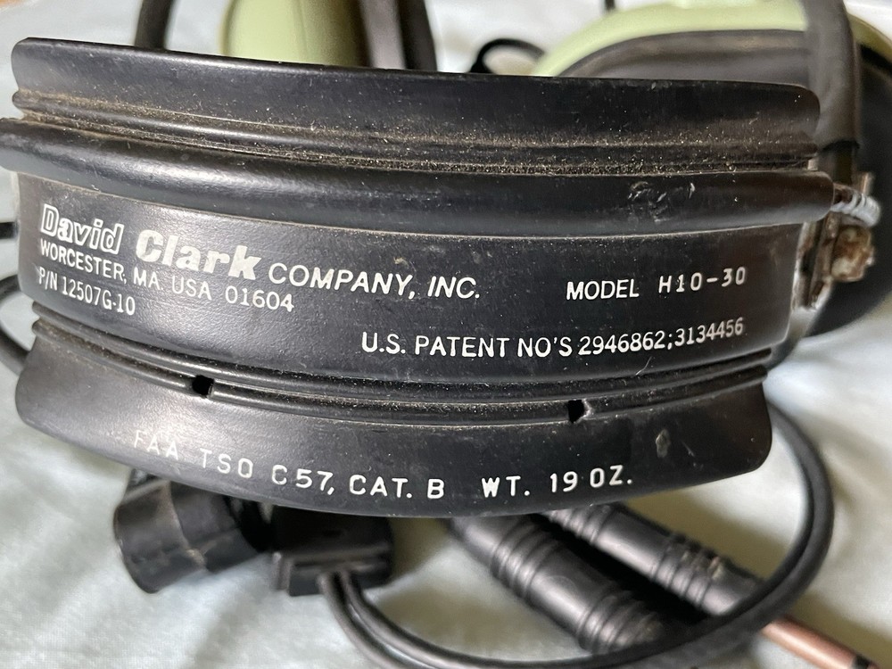 David Clark Model H10-30 Aviators Headset Heilcopter