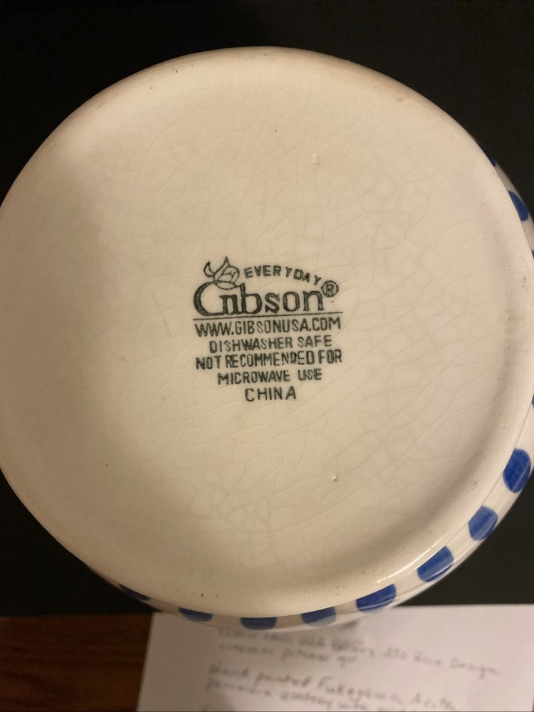 Decorative Ceramic Pitcher By Gibson Designs 8”