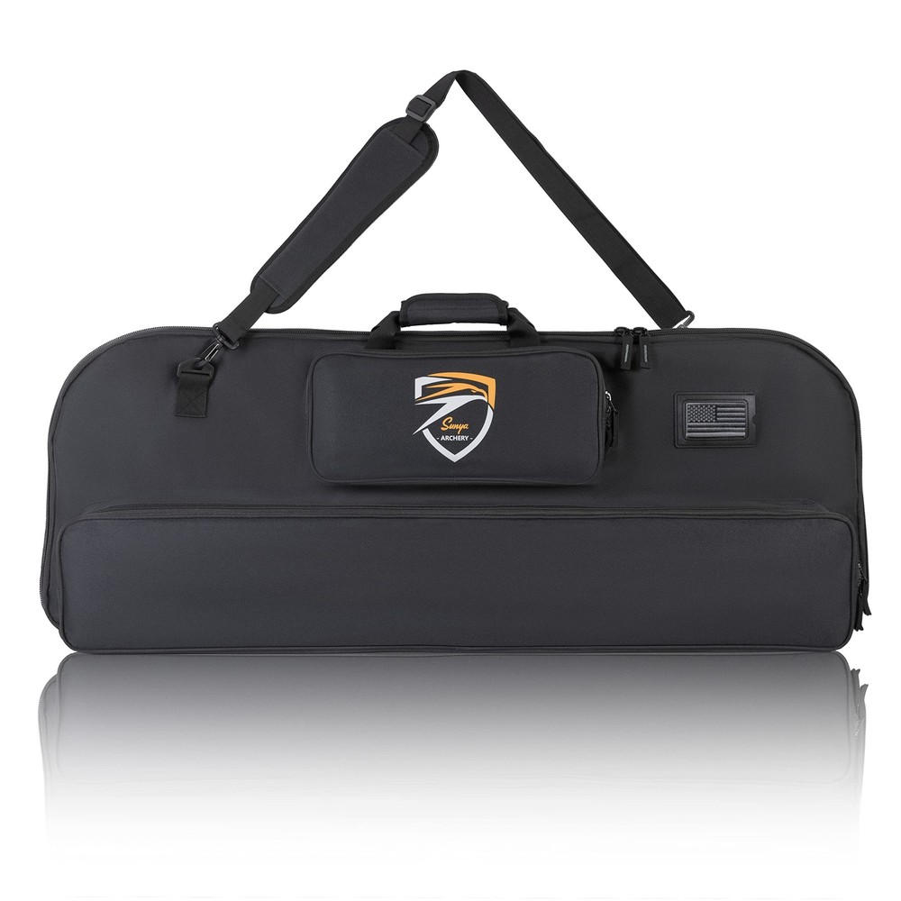 SUNYA Compound Bow Case with Molle System - Neoprene Bow String Protection & Pad