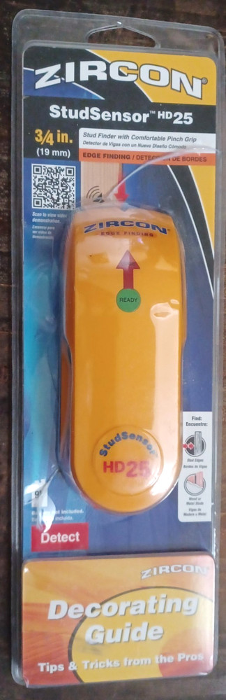 Zircon StudSensor HD25 Wall Scanner Tool Brand New Different Package Defects