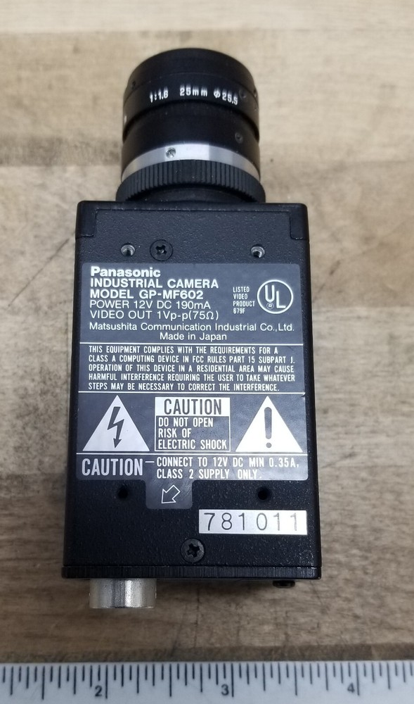 Panasonic GP-MF602 CCD Camera Module with 1:1.6 25mm 25.5 Lens