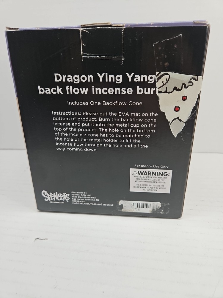 Dragon Ying Yang Backflow Incsense Burner