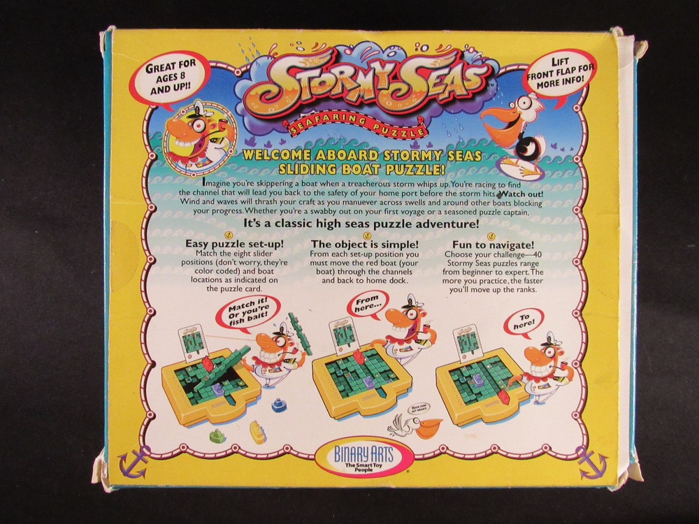 1997 Binary Arts Stormy Seas Brainteaser Puzzle Game 100% Complete