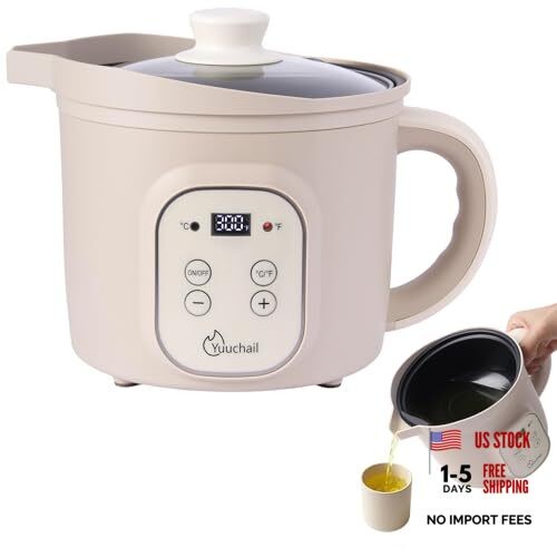 1.6QTs Electric Wax Melter with Digital Display, Precise Temp Control