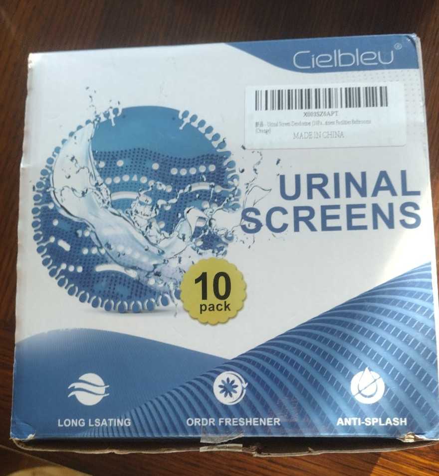 9 Pack Urinal Screen Ocean Mist - New Open Box - Cielbleu