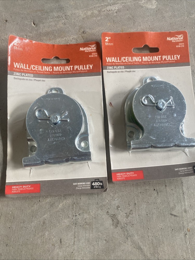 2” Wall/Ceiling Mount Pulley 2pieces