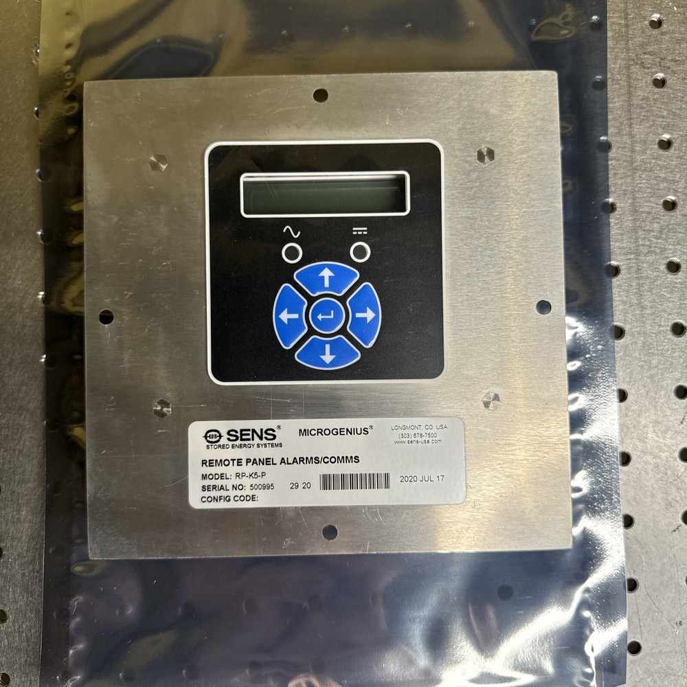 Sens Microgenius Remote Panel Alarms/Comms Model RP-K5-P