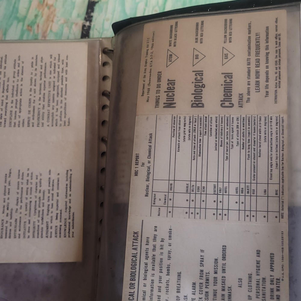 US Military Flight Crew Check Lists Booklet M966 Tow 1980s