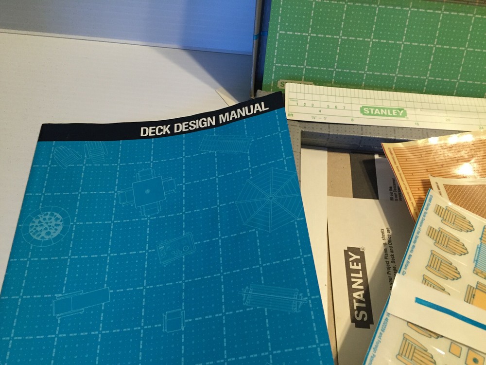 Stanley Project Planners Deck Designer reusable pre-scaled peel and stick