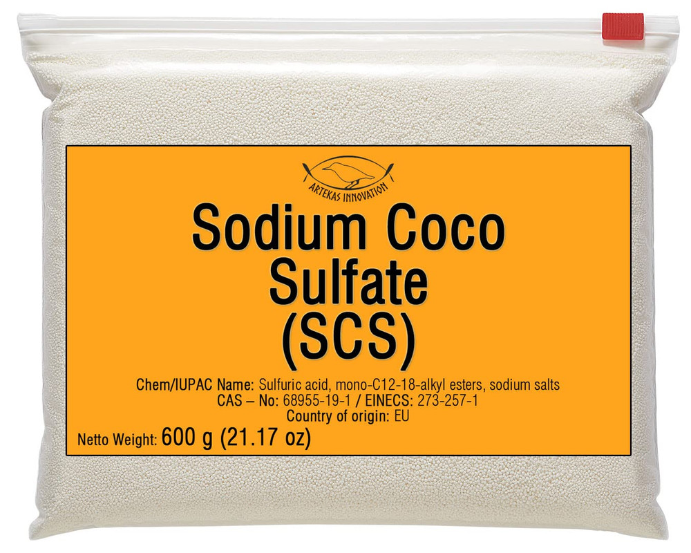 SODIUM COCO SULFATE (SCS) - Fine Granules - Anionic, Foaming Surfactant - for Ho