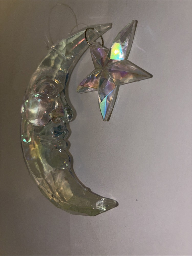 Wind Chime Decor Moon Stars Plastic