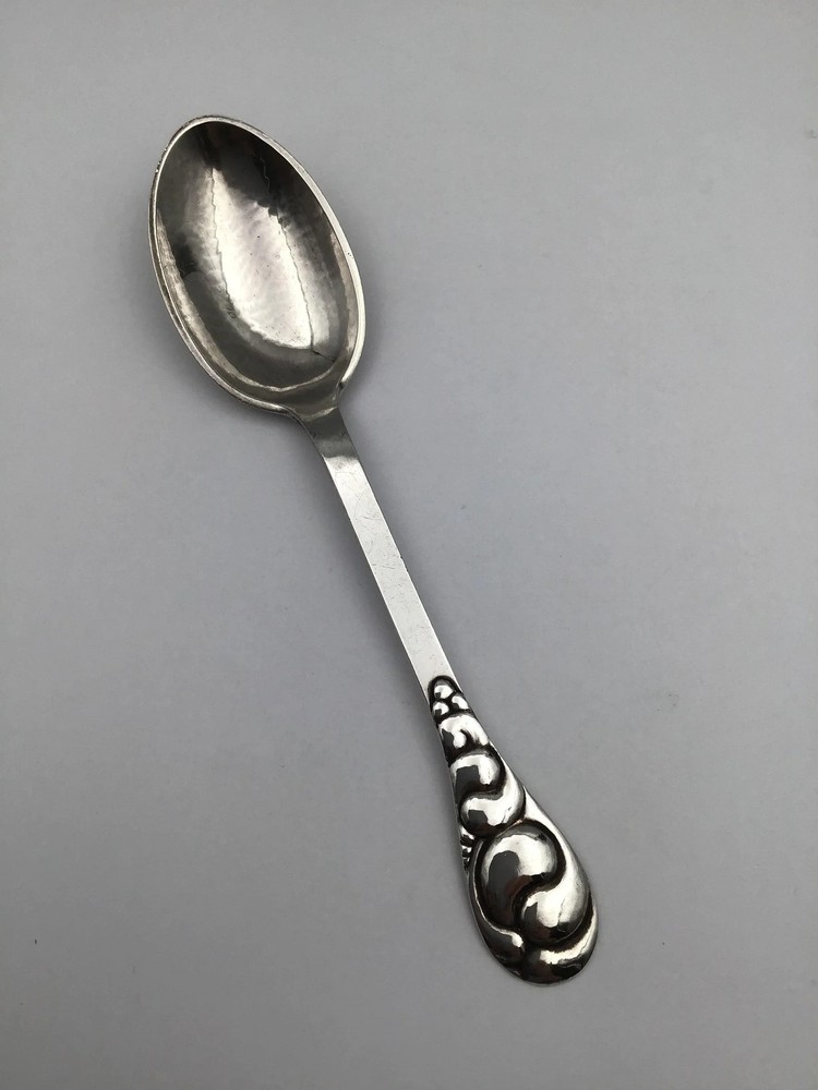 Evald Nielsen Silver No. 4 Silver Dessert Spoon