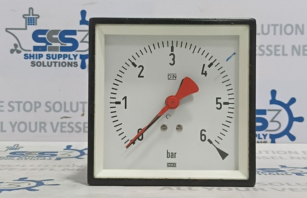 Wika W 48125 Double Manometer 0-6 bar For Control Systems