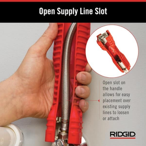 RIDGID EZ Change Plumbing Wrench Faucet Tool Multi Function Basin Tool
