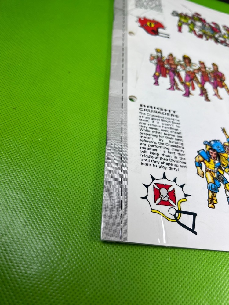 Blood Bowl Games Workshop Rules Book Warhammer