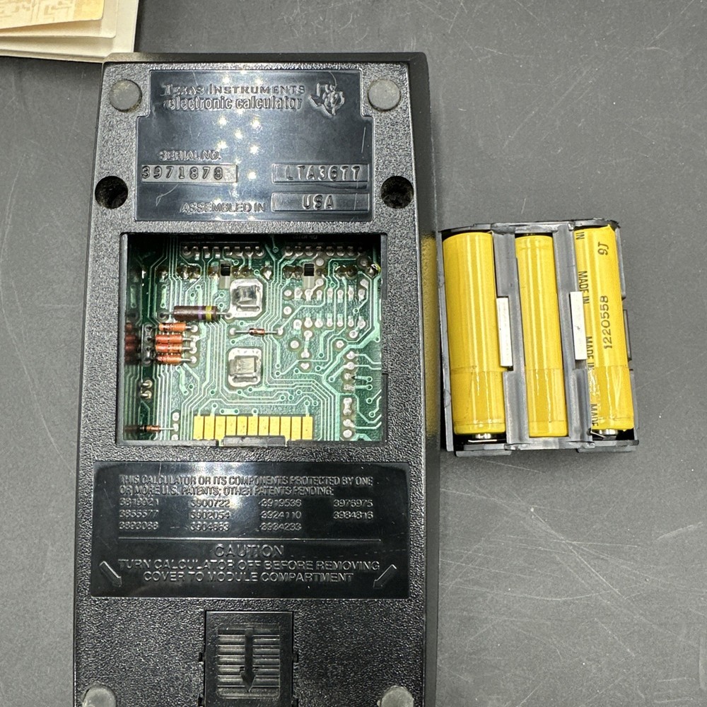 Texas Instruments 58/59 Programmable Calculator Package Case Manual Untested