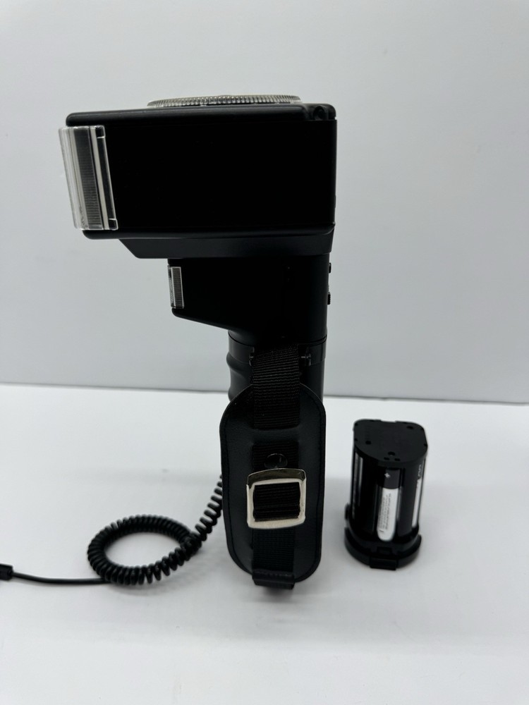 Metz 45 CT-5 Flash Handle Mount w/ Battery Pack Tested Working