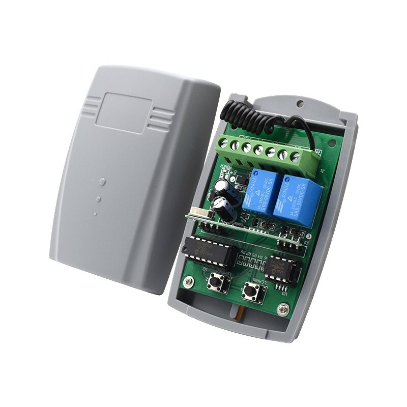 12V Wireless Remote Control Relay Switch 2CH Receiver Module +RF Transmitter Set
