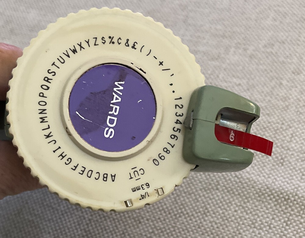 Vintage Manual Montgomery Ward Label Maker