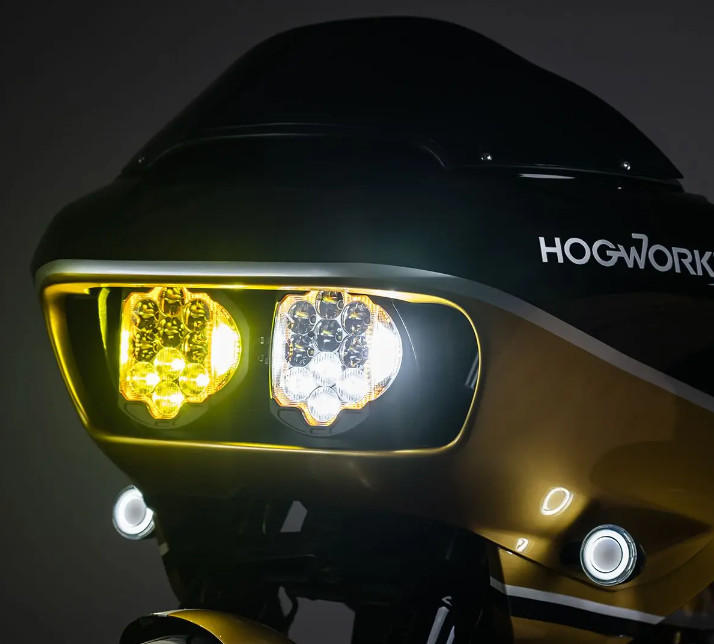 Hogworkz Harley? Road Glide Sabertooth? Performance LED Headlight '15-'24