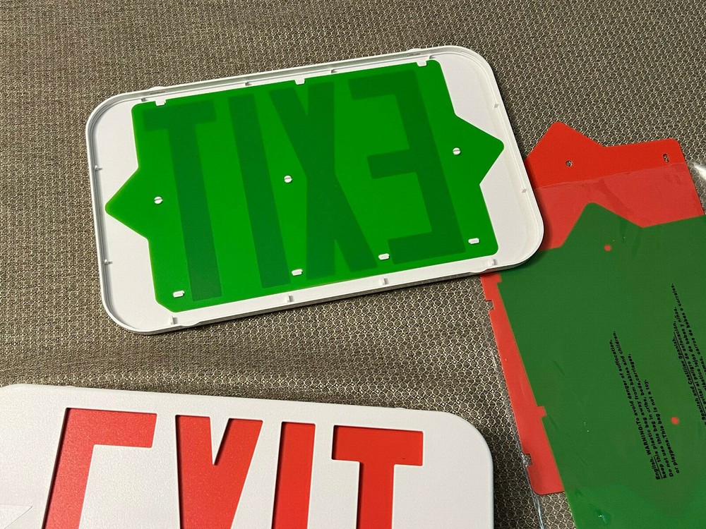Hubbell Lighting Compass CER Trade Select LED Emergency EXIT Sign (Red or Green)