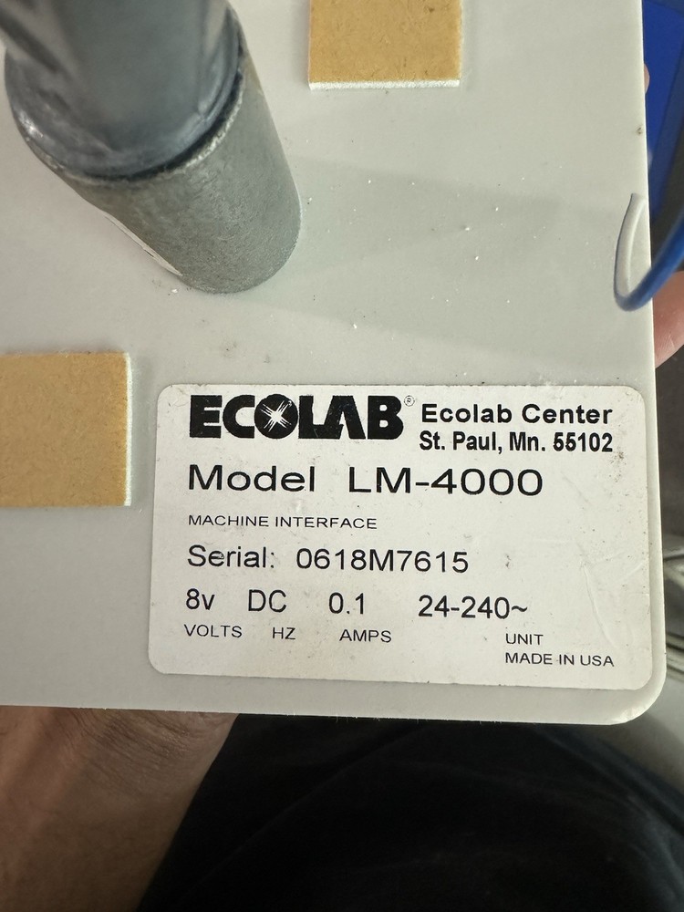 ECOLAB Advanced Laundry Control System Full Set Model LM4000 (Untested AS-IS)
