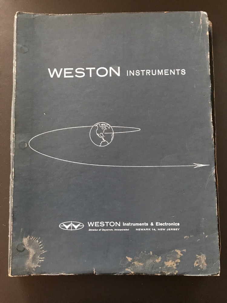 Weston Instruments Binder w/ Panel Instruments Meters Bulletins & Booklets