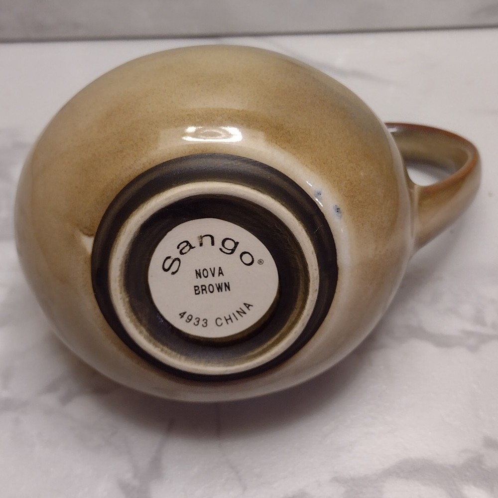 Sango Nova Brown 4933 Coffee Creamer