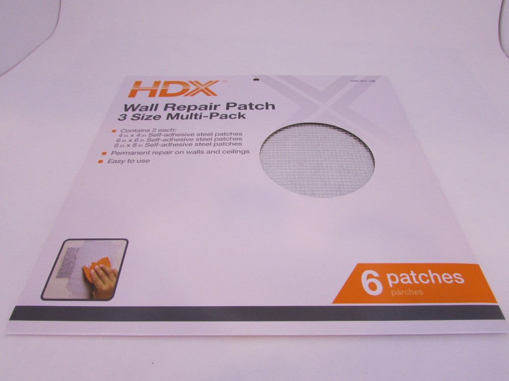 WALL  AND CEILING REPAIR PATCH 6 PATCHES ( 3 SIZE MULTI PACK )