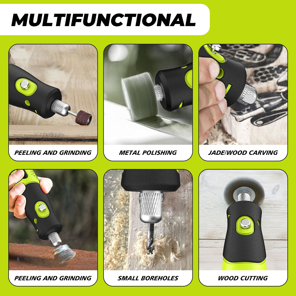 231Pcs Cordless Electric Drill Grinder Engraving Pen Variable Speed Rotary Tool