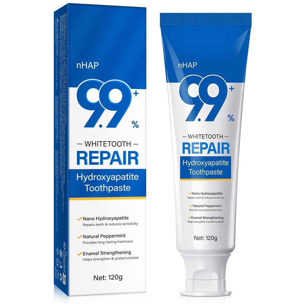 9.9% Hydroxyapatite Toothpaste, 4.23 Oz Nano Hydroxyapatite Toothpaste for E