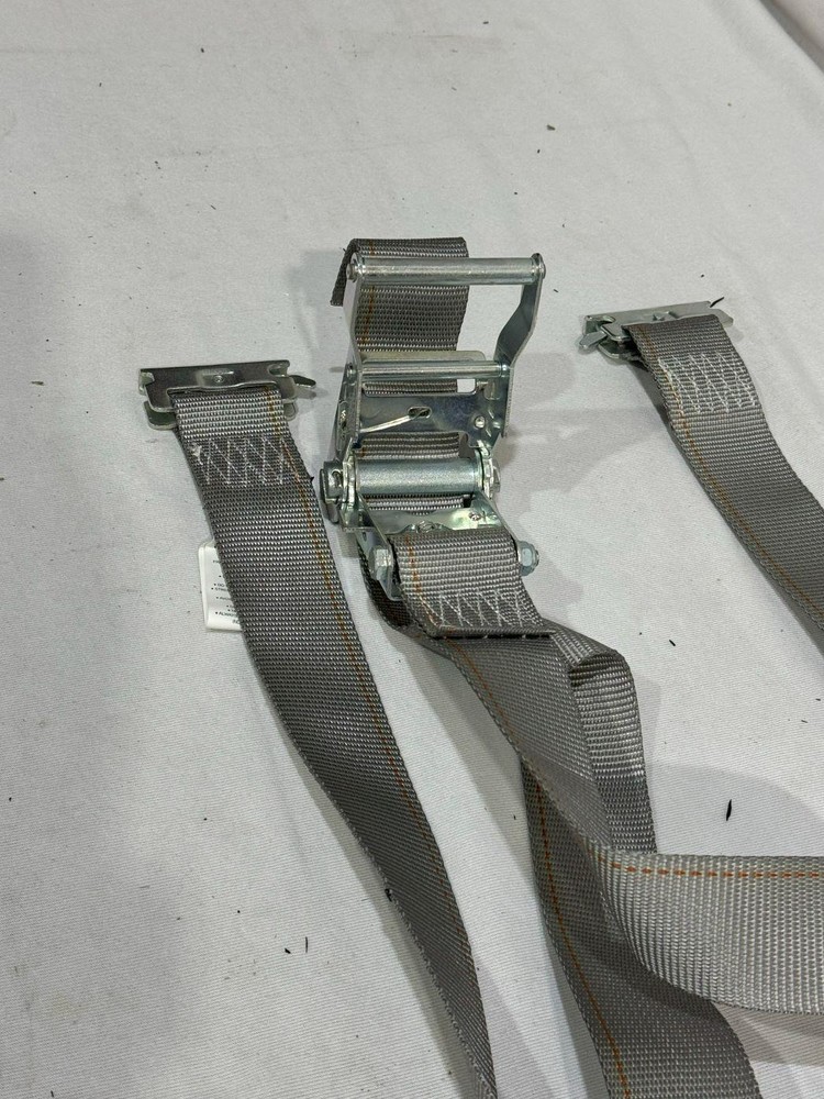 16' Grey E-Track Ratchet Strap 4 Pack