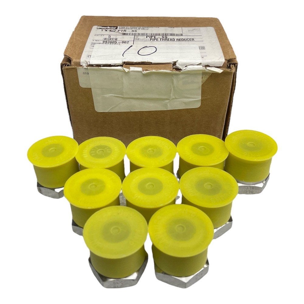PARKER 1X1/2 PTR-SS PIPE THREAD REDUCER (ADAPTER) NEW/UNUSED SURPLUS