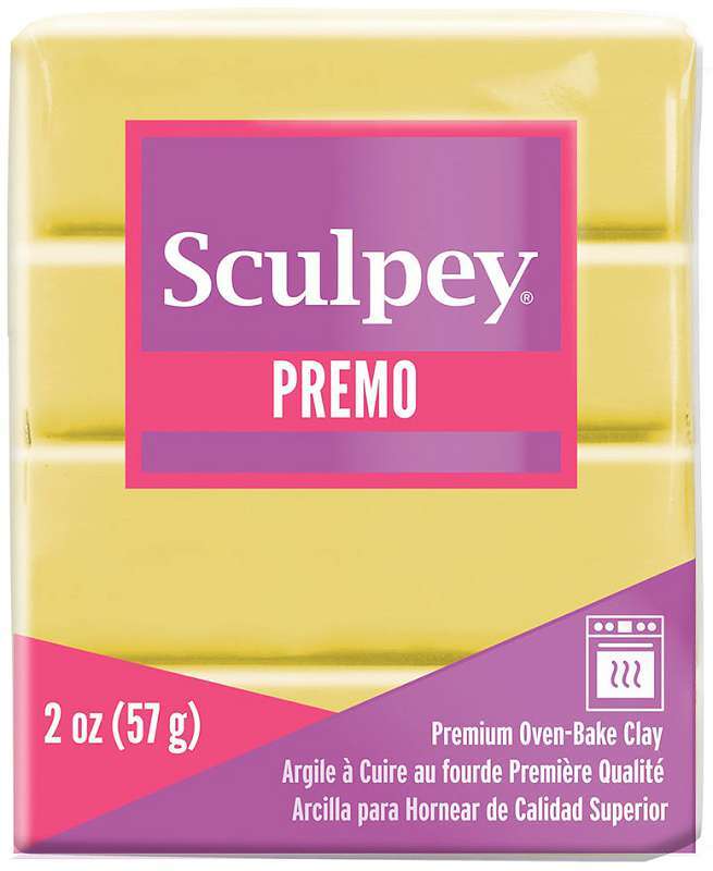Premo Sculpey Polymer Clay 2oz Fluorescent Yellow
