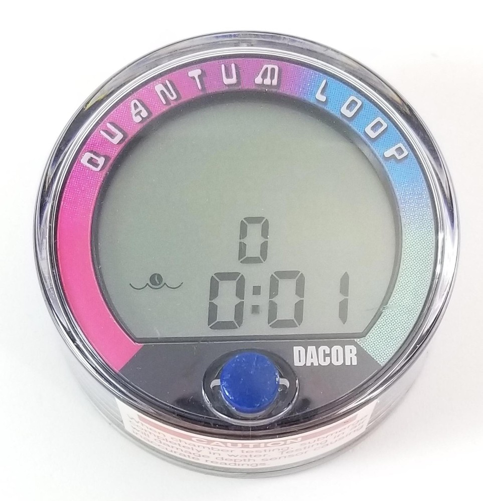 DACOR Quantum Loop Digital Depth Gauge Diving Computer Puck Module Bottom Timer
