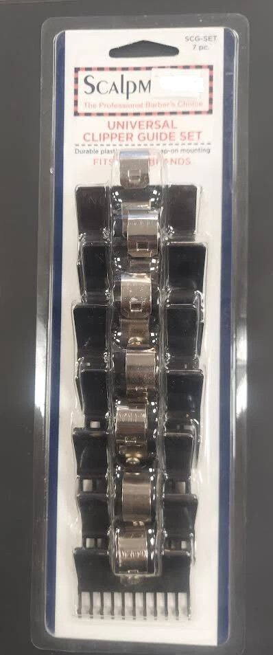 Scalpmaster Universal Attachment Guide Combs  (7 Piece Set) Like Speed o Guides