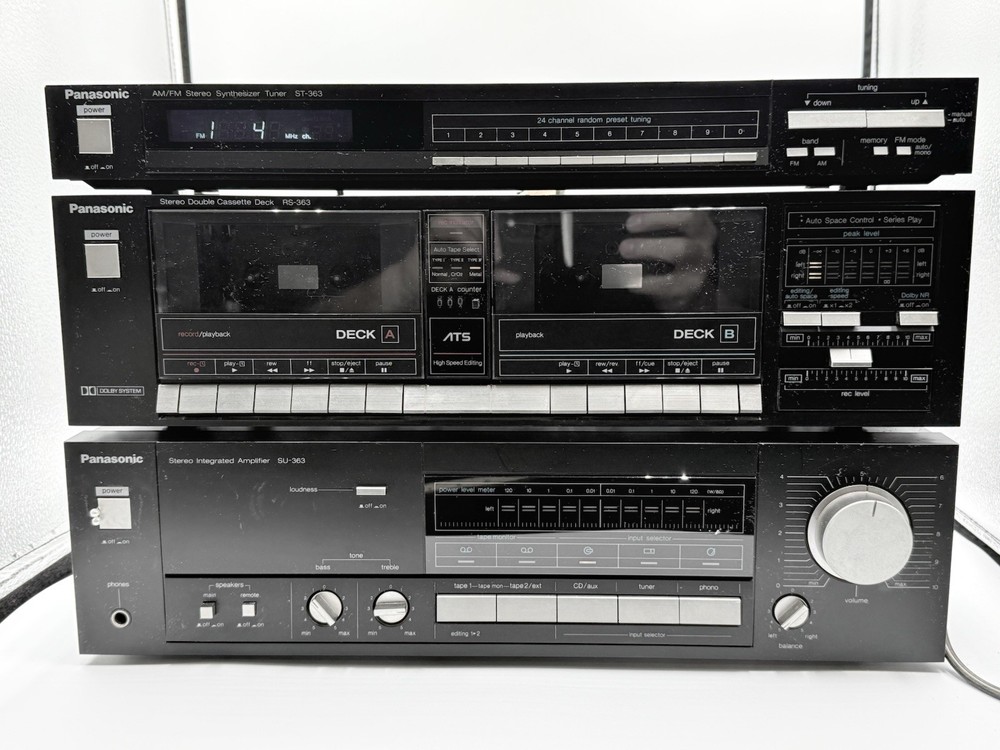 Panasonic  Am/Fm  Tuner Cassette/ Equalizer Tested, , See Pic For Power Button.