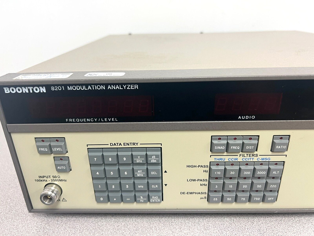 Boonton 8201 100 kHz to 2.5 GHz Frequency Range, Modulation Analyzer